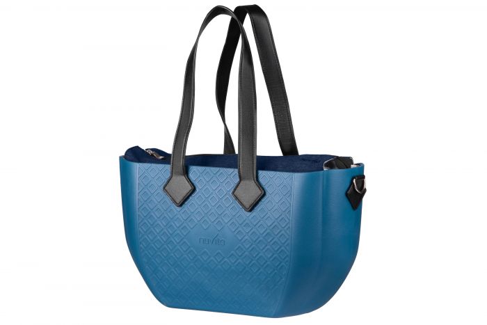 Сумка Nuvita MyMia ручки шкіра, синьо-чорний