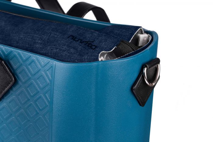 Сумка Nuvita MyMia ручки шкіра, синьо-чорний