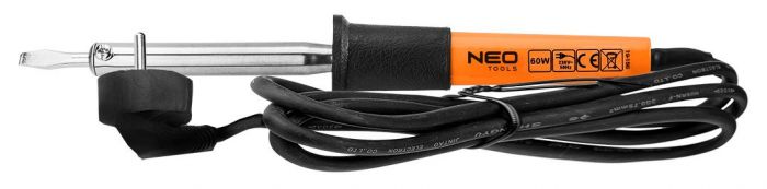 Паяльник електричний Neo Tools  60Вт 450°C нікельована мідь