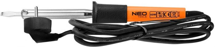 Паяльник електричний Neo Tools  60Вт 450°C нікельована мідь