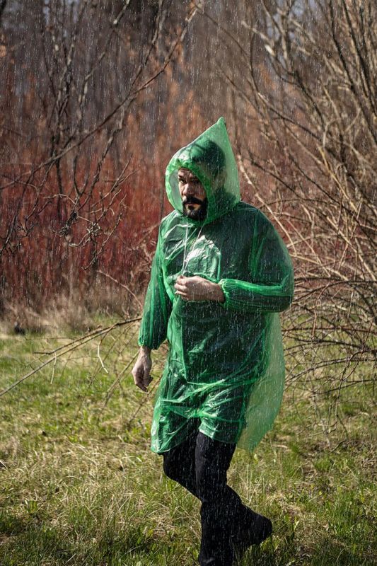 Дощовик Neo Tools, поліетилен, водонепроникний, зелений