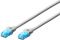 Патч-корд DIGITUS CAT 5e UTP, 0.5м, AWG 26/7, CCA, PVC, сірий