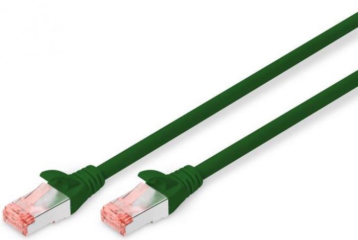 Патч-корд DIGITUS CAT 6 S-FTP, 1м, AWG 27/7, LSZH, зелений
