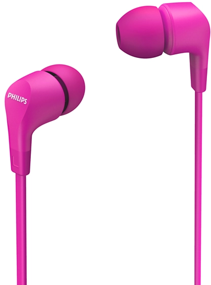 Навушники In-ear Philips TAE1105 3.5 mini-jack, Mic, Рожевий