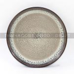 Тарілка десертна Ardesto Bolzano, 20.3см, кераміка, чорно-коричневий