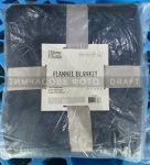 Плед Ardesto Flannel 160х200см, 100% поліестер, синій темний