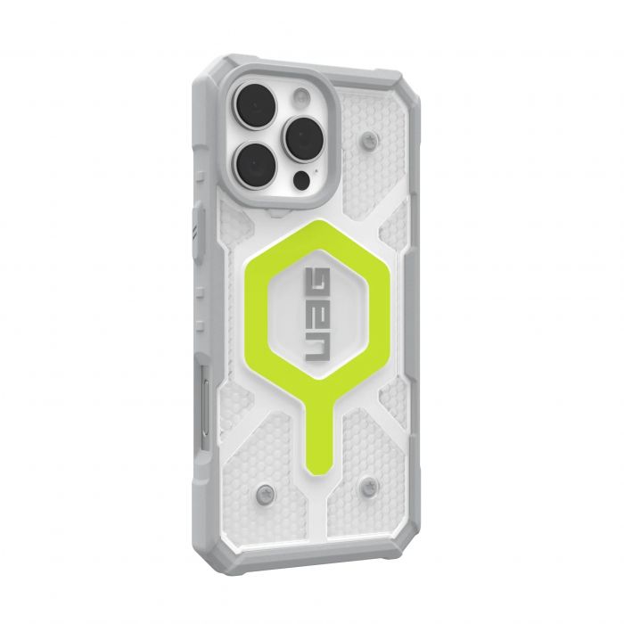 Чохол UAG для iPhone 16 Pro Max, Pathfinder Clear Magsafe, Active Neon