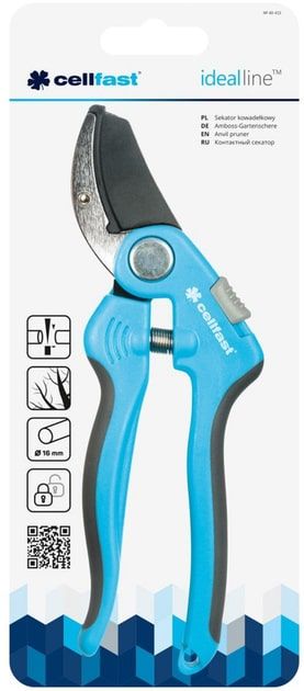 Секатор контактний Cellfast IDEAL, d різу 16мм, довжина 20см