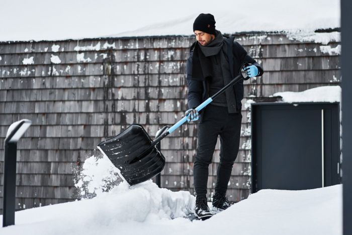 Лопата для снігу Cellfas IPRO, алюмінієве лезо, 49см, 140см, 1.65кг