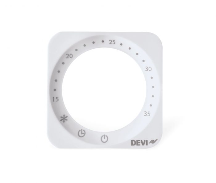 Терморегулятор Devi Devireg Basic +4...45° механічний програмований Bluetooth вбудований 16A 230В білий