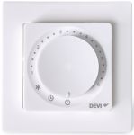 Терморегулятор Devi Devireg Basic +4...45° механічний програмований Bluetooth вбудований 16A 230В білий
