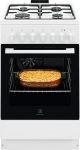 Плита Electrolux комбінована, 57л, 50x60см, конвекція, білий