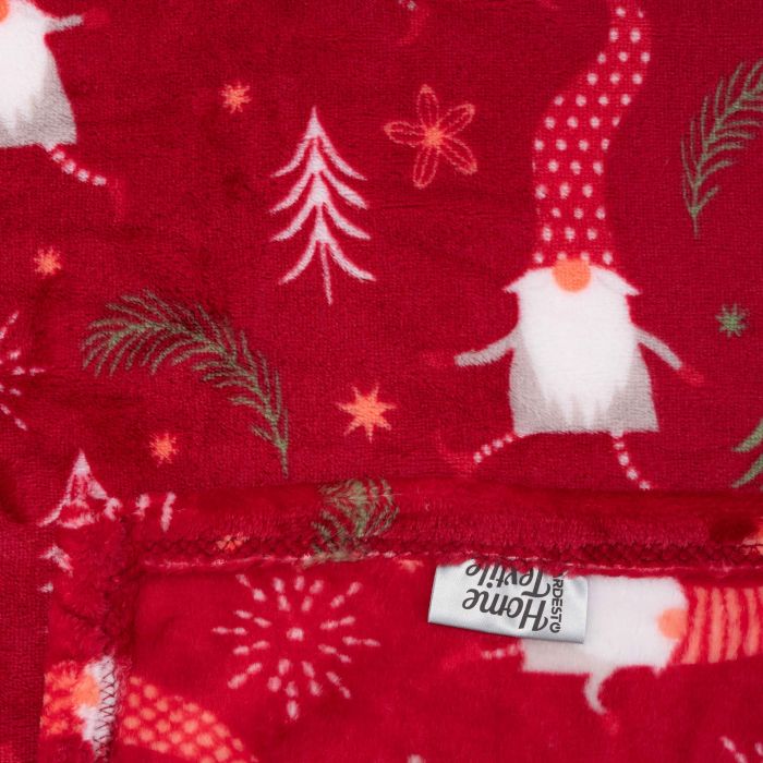 Плед ARDESTO Flannel, 160х200см, 100% поліестер, гноми