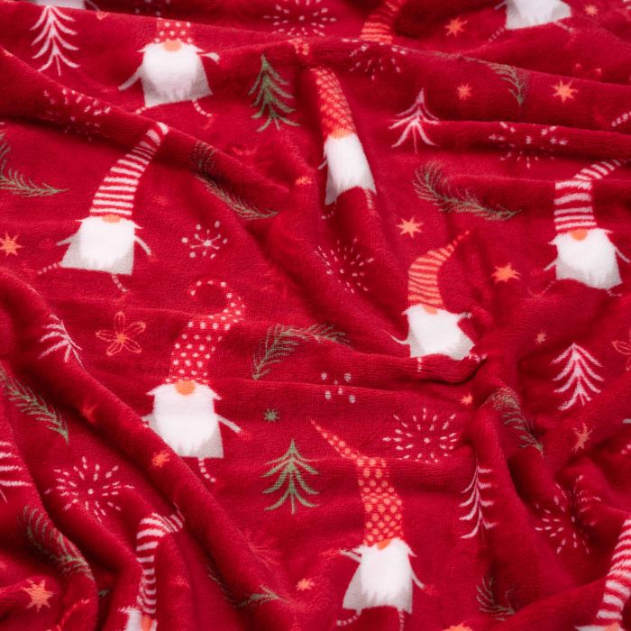 Плед ARDESTO Flannel, 160х200см, 100% поліестер, гноми