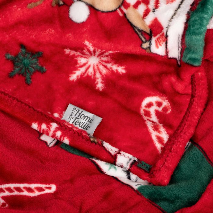 Плед ARDESTO Flannel 160х200см, 100% поліестер, веселі олені