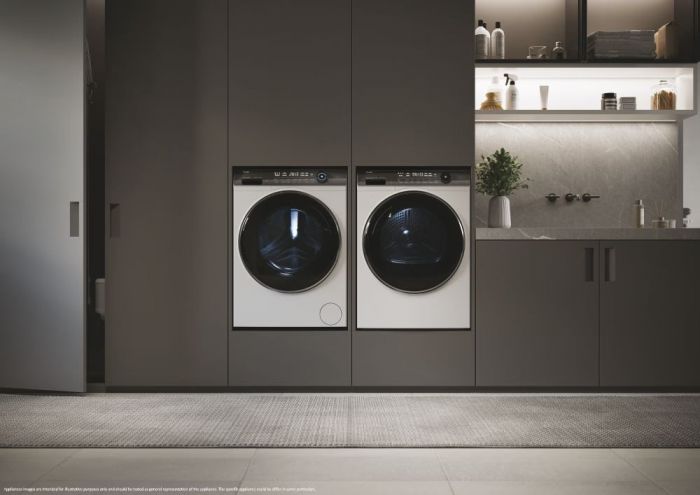 Сушильна машина Haier тепловий насос, 9кг, A+++, 59,5см, дисплей, пара, білий