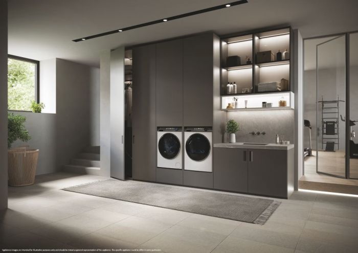 Сушильна машина Haier тепловий насос, 9кг, A+++, 59,5см, дисплей, пара, білий