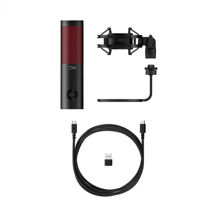 Мікрофон геймінговий HyperX QuadCast 2, Omni/Uni/Bi, USB-A, 3м, RGB, чорний