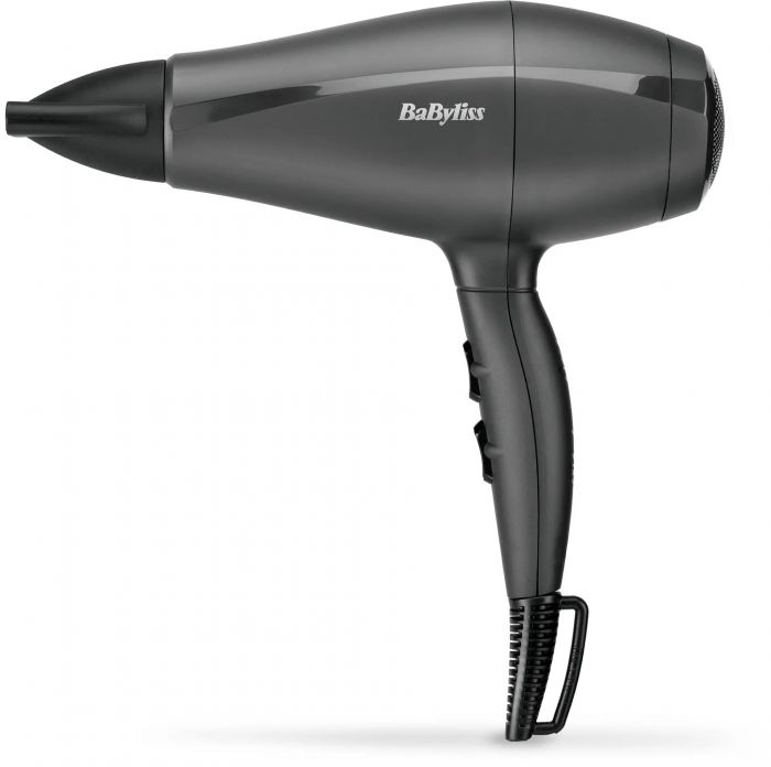 Фен Babyliss Super Light Pro, 2000Вт, 3 режими, HTDC мотор, тонкий концентратор 6 мм, чорний