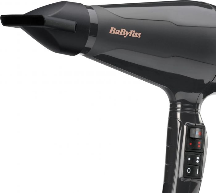 Фен Babyliss Air Pro, 2200Вт, 2 режими, дифузор, іоніз-я, хол. обдув, чорний