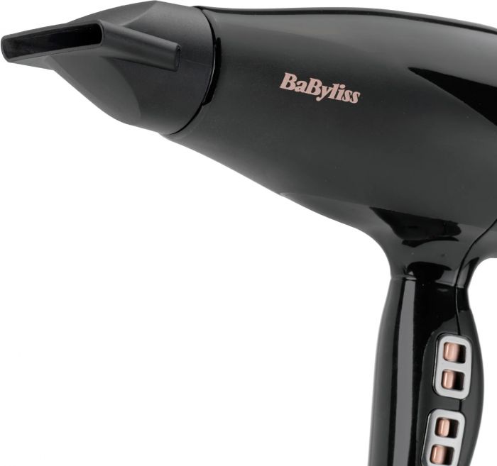 Фен Babyliss Air Power Pro, 2300Вт, 3 режими, дифузор, іоніз-я, хол. обдув, кераміка, чорно-рожевий