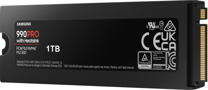 Накопичувач SSD Samsung M.2 1TB PCIe 4.0 990PRO + радіатор