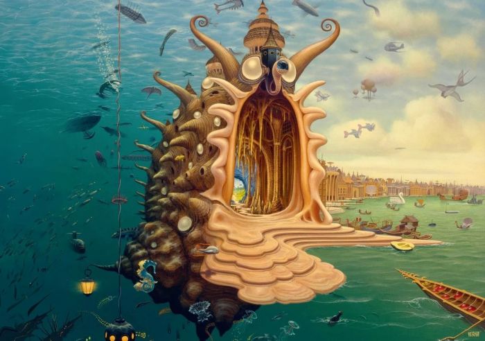 Пазл GoodLoot Imagination: Jacek Yerka Harbor 1000 ел.