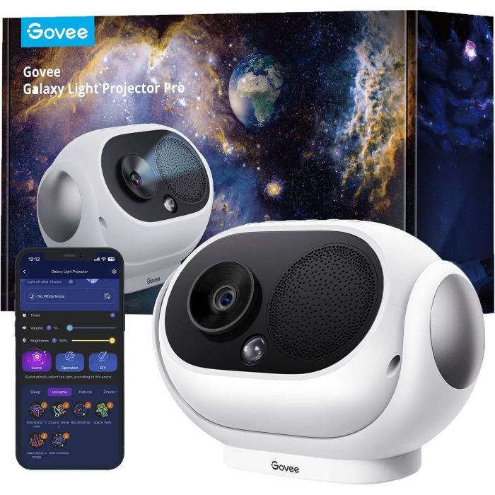 Зірковий проектор Govee H6092 Galaxy Star Projector, RGB, WI-FI/Bluetooth, білий