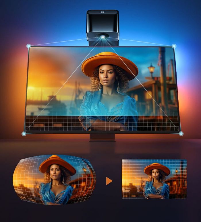 Набір адаптивного підсвічування Govee H6099 Backlight 3 Lite 75-85', RGBIC, WI-FI/Bluetooth, чорний