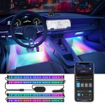 Набір розумного підсвічування для автомобіля Govee H7090 Interior Car Lights, RGBIC, Bluetooth, чорний