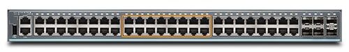 Комутатор Juniper EX2300 Class 48 Port Multi-Gig, 16x1G, 8x1G/2.5G copper ports PoE+, 4x1/10G SFP/SFP+, 380W