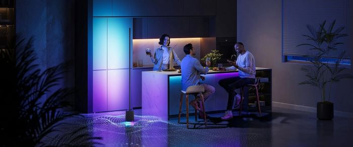 Торшер розумний Govee H6079, 1500Lm, RGBICW, with speaker, WI-FI/Bluetooth, чорний