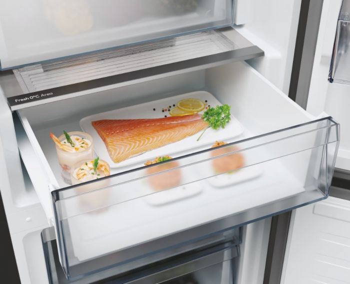 Холодильник Candy з нижн. мороз., 205x66.7х60, холод.відд.-289л, мороз.відд.-120л, 2дв., А+, NF, зона нульова, чорний