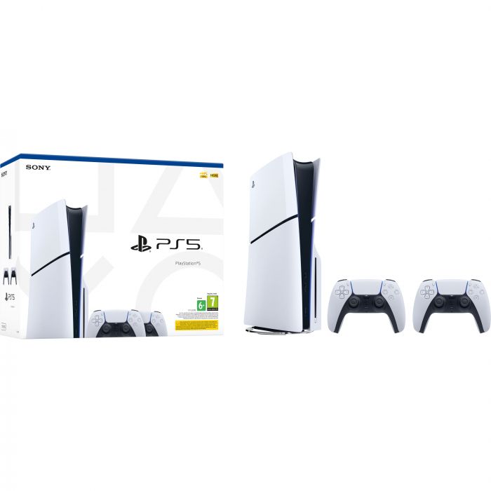 Ігрова консоль PlayStation 5 Slim Blu-ray (2 геймпади Dualsense)