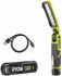 Ліхтар інспекційний акумуляторний Ryobi USB Lithium RLI4-120G, 4В, 2А·год, 650лм, 3 функції освітлення, магніт, затискач