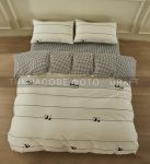 КПБ 1.5сп Ardesto Gloria, підковдра 160х220см, простирадло 160х220см, наволочки (2) 50х70см, 100% бавовна, сатин, панди, клітинка