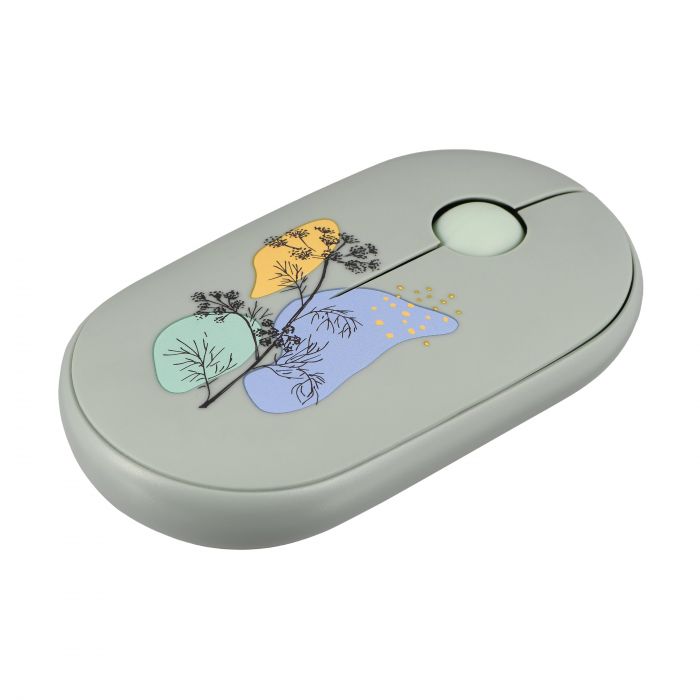 Миша 2E MF300 FLORA:DILL Silent WL BT, зелений