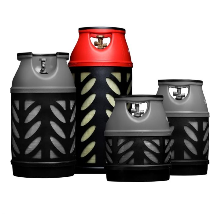 Балон газовий композитний Gutgas Ragasco CR-33.5, 33.5л, пропан/бутан 14кг/16.5кг, 30бар, вентиль KLF, 7.8кг