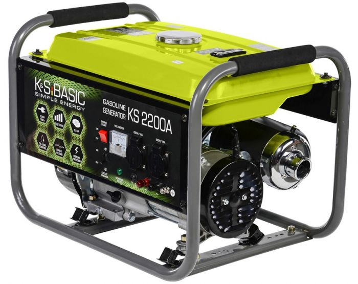 Генератор бензиновий Konner&Sohnen  KSB 2200A, 230В, 2.0 кВт, ручний стартер, 33.2кг