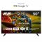 Телевізор 50" 2E QLED 4K 60Hz Smart Google TV Black
