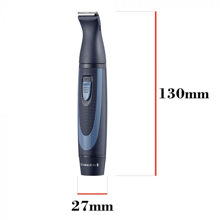 Набір дорожній Remington TRAVEL KIT, для бороди, вусів, носа та вух, насадок-3, чохол, гребінець, пінцет, кусачки, ножиці, сталь, чорно-синій