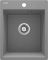 Мийка кухонна Deante Corio, граніт, прямокут., без крила, 400x500x211мм, чаша - 1, врізна, сірий металік