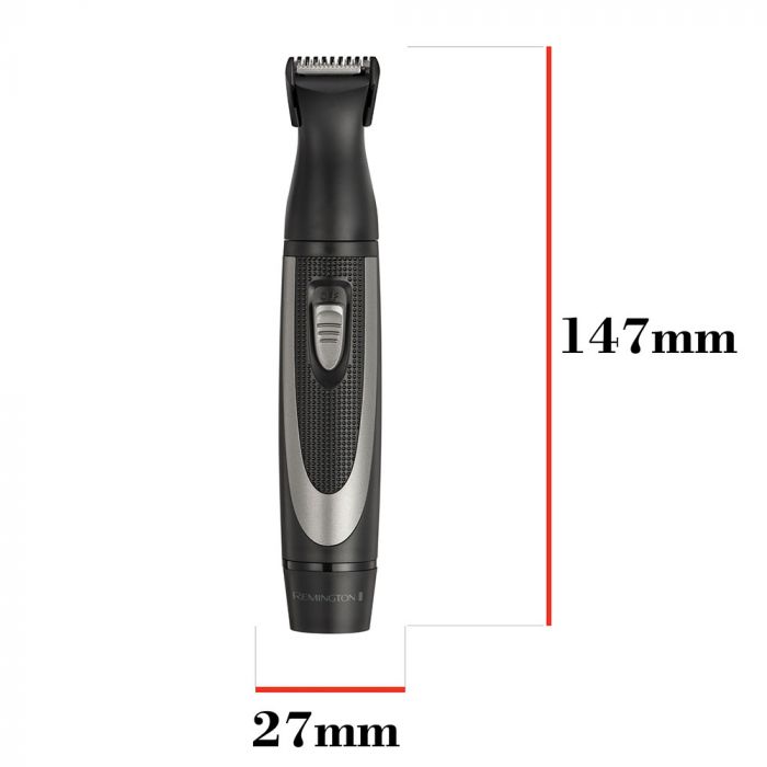 Набір тримерів Remington WORKS, для бороди, вусів, носа та вух, чохол, гребінець, сталь, чорний