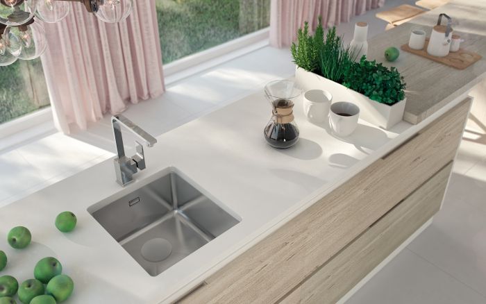 Мийка кухонна Deante Egeria, нерж.сталь, прямокут., без крила, 490x440x230мм, чаша - 1, врізна/під стільницю, матова сталь