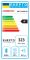 Холодильник ARDESTO з нижн. мороз., 195x60х67, холод.відд.-245л, мороз.відд.-97л, 2дв., А+, NF, диспл зовн., зона св-ті, чорний