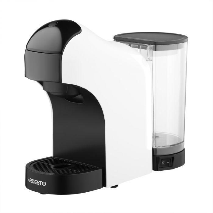 Кавоварка ARDESTO  3в1, 0.9л, капсули Nespresso, Nescafe Dolce Gusto, мелена кава, сенсорне керування, білий