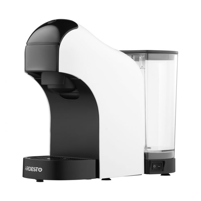 Кавоварка ARDESTO  3в1, 0.9л, капсули Nespresso, Nescafe Dolce Gusto, мелена кава, сенсорне керування, білий