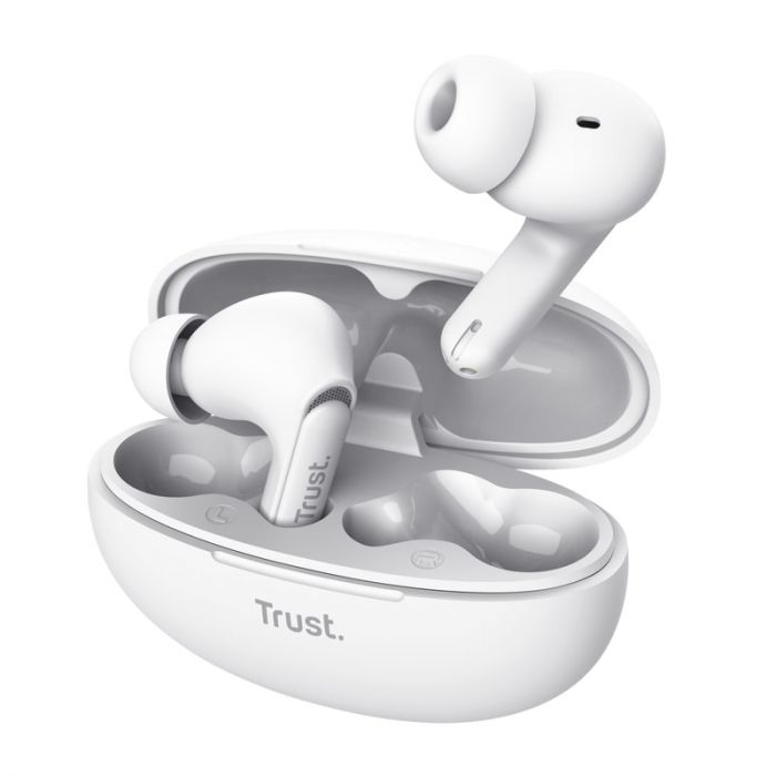 Навушники TWS Trust Yavi Earbuds BT 5.3, ENC, SBC, Mic, Білий