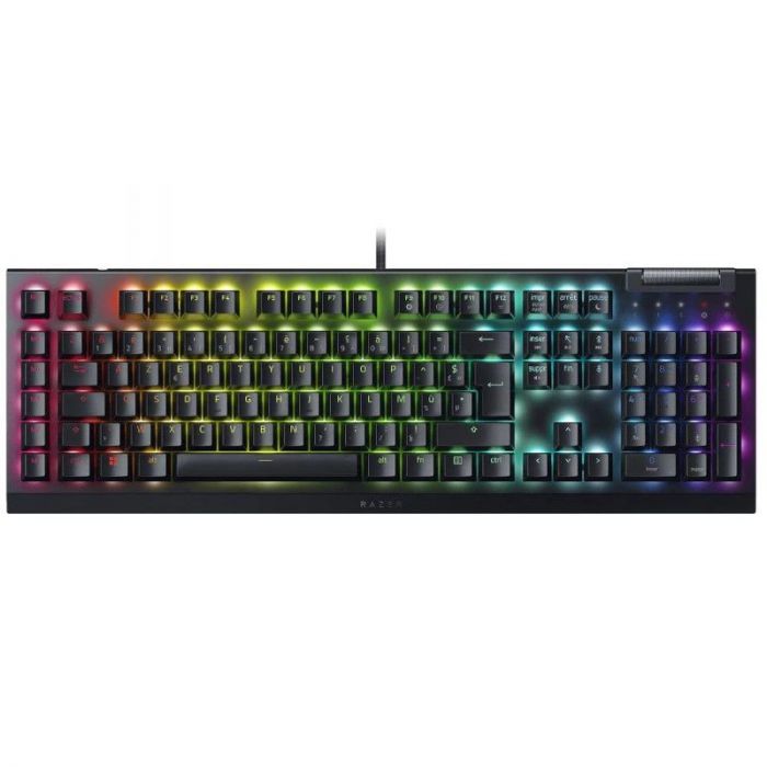 Клавіатура механічна Razer BlackWidow V4 X 110key, Green Switch, USB-A, EN/RU, RGB, чорний