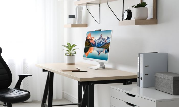 Комп'ютер персональний моноблок ASUS M3402WFAK-WPC0080 23.8" FHD AG, AMD R3-7320U, 8GB, F512GB, UMA, WiFi, кл+м, без ОС, білий